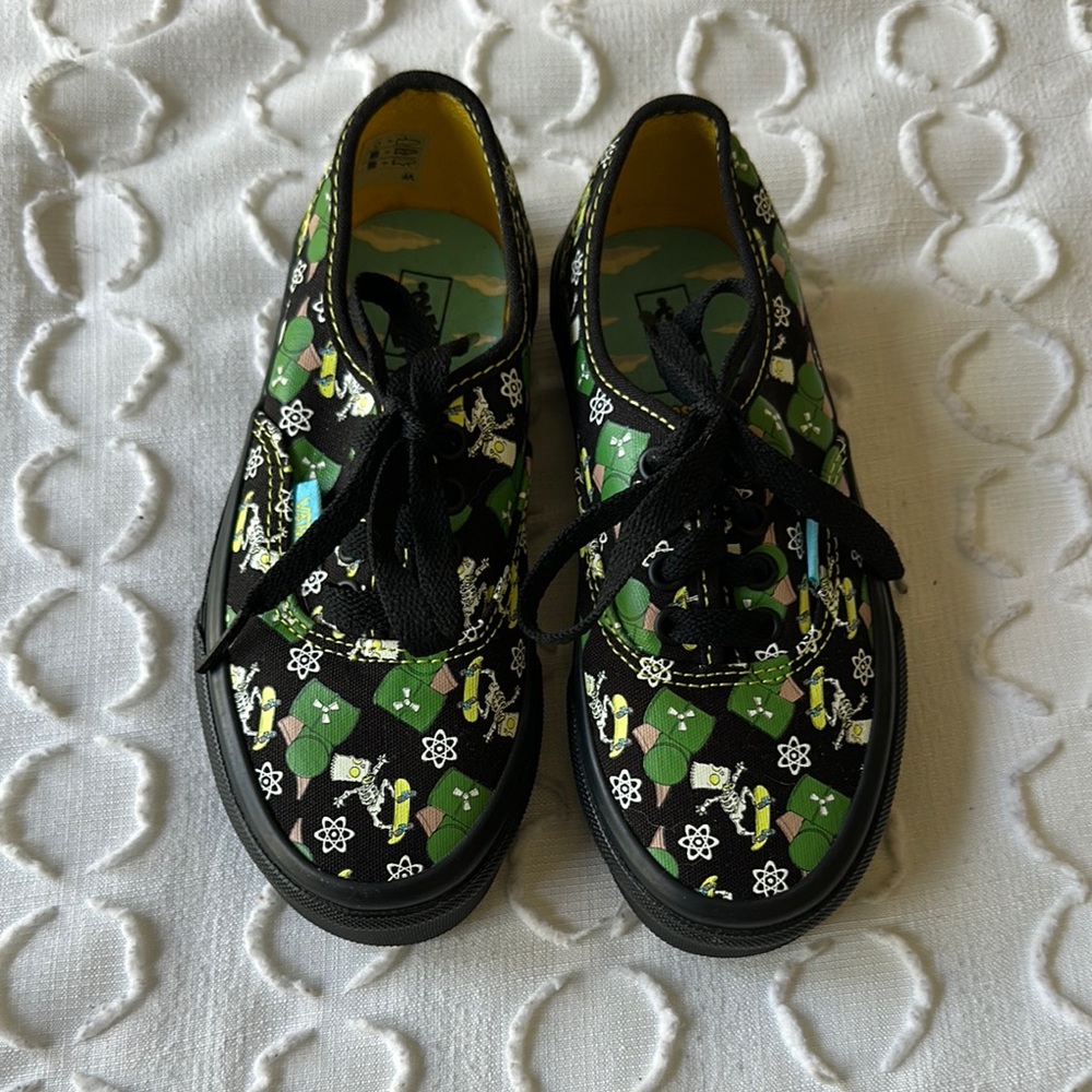 Kids Black and Green Vans x The Simpson’s